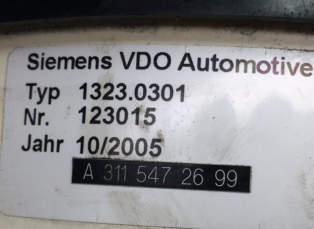 88271106006 Speedometer VDO MAN LIONS CITY, MERCEDESImage