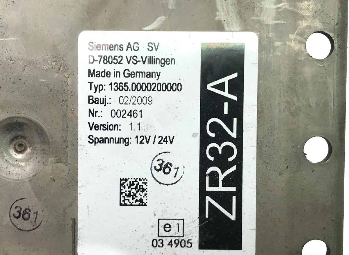 2897211 Steuergerät, ZR2 SOLARIS 2124059 2418424 2569844 1898384 1501-200-041 1501200041 30036860 Urbino, Alpino, Vacanza (1999-)Image