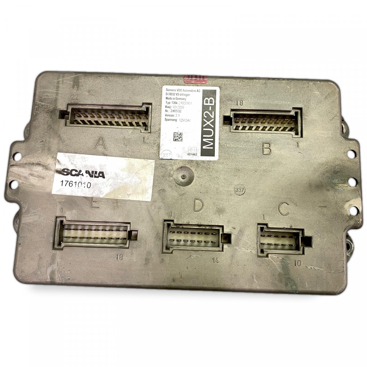 1761010 Jednostka sterująca, MUX SCANIA 2124052 2582477 1501-200-010 1501200010 K-Series (2016-) SIMENS VDO AUTOMOTIVE AGImage
