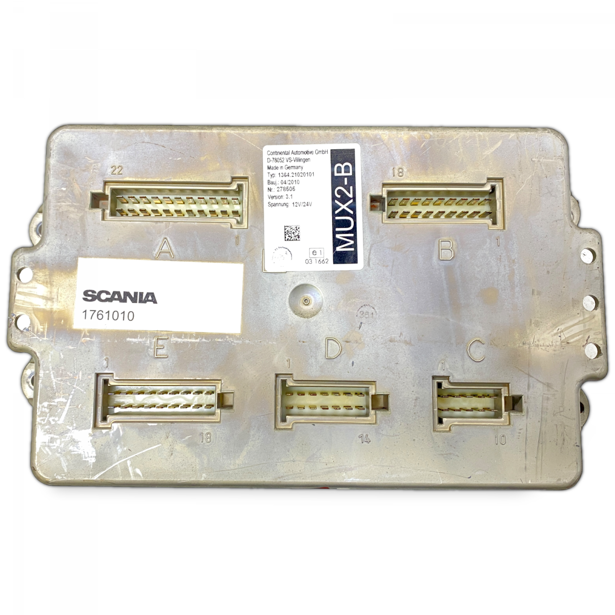 1761010 Jednostka sterująca, MUX SCANIA 2124052 2582477 1501-200-010 1501200010 K-Series (2016-) CONTINENTAL AUTOMOTIVE GMBHImage
