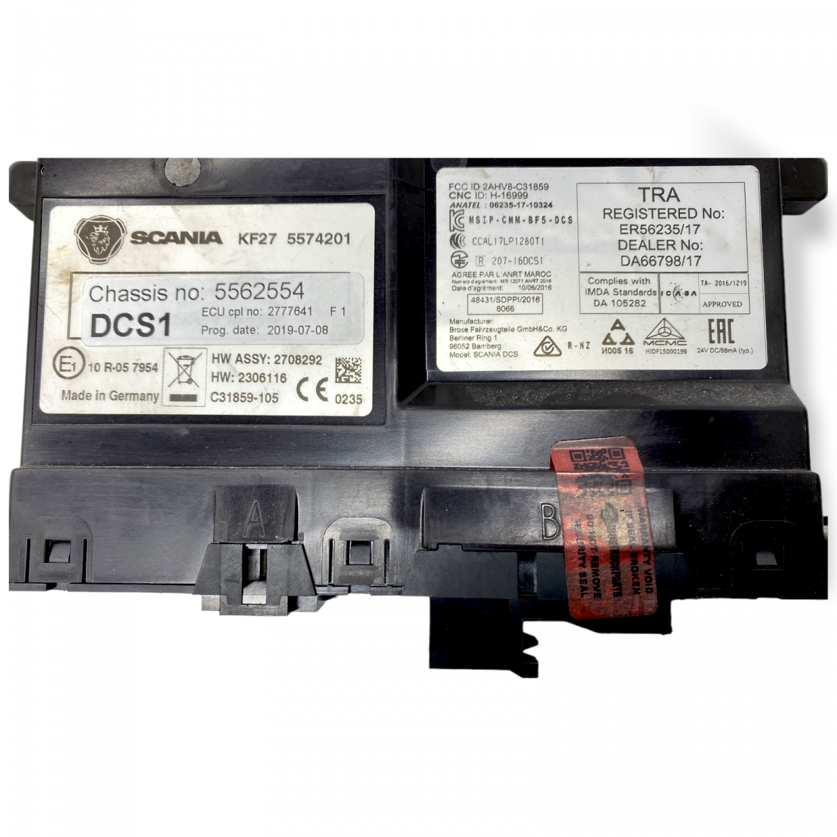 3285328 Moduł sterowania drzwiami SCANIA 3023223 3023222 2988711 2988710 2902723 2807499 2777641 2718143 2713345 2595928 2484700 3100626 L,P,G,R,S-series (2016-)Image