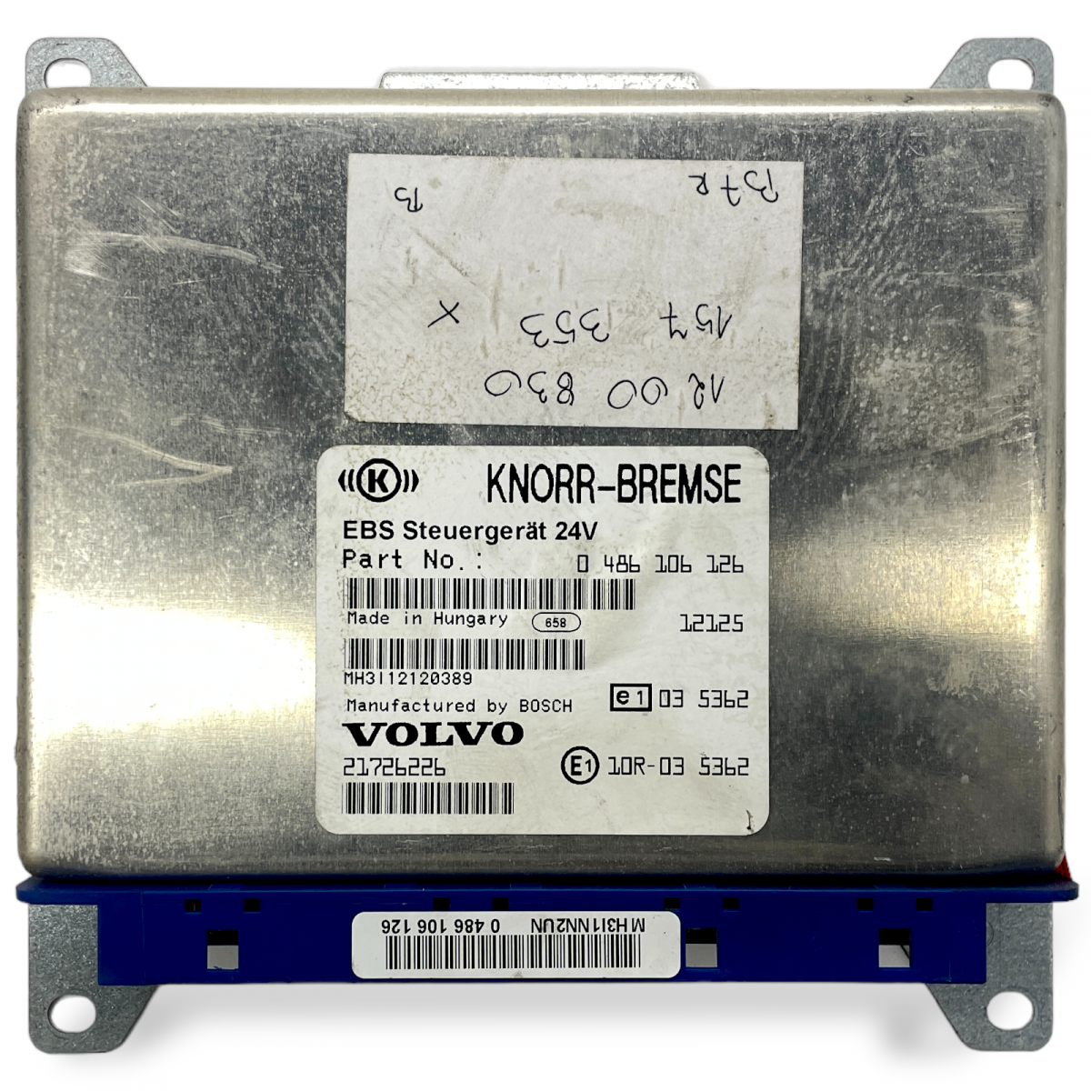 21726226 EBS Control Unit VOLVO 85013356 85019356 B7, B8, B9, B12 bus (2005-) KNORR-BREMSEImage