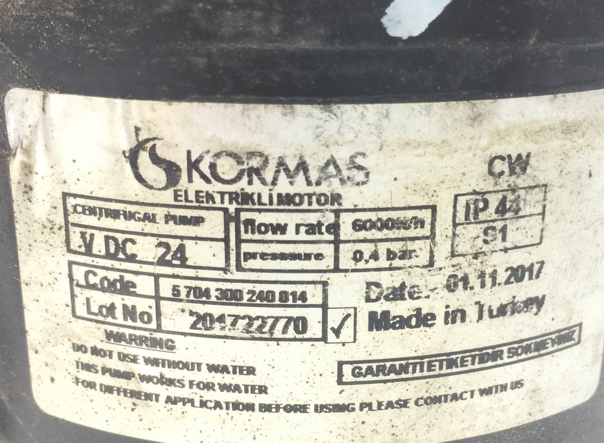 5704300240013 Kühlmittelzirkulationspumpe VOLVO 70318680 20757756 B6, B7, B9, B10, B12 bus (1978-2011) KORMASImage