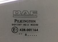1284624 Ukseklaas suur, parem DAF 1915976 XF95, XF105 (2001-2014) PILKINGTON