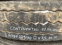 275/70R22.5 Ritenis CONTINENTAL 