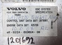 3979152 Valdymo blokas, EDC VOLVO 8113421 8150396 8143655 8119421 1085919 B6, B7, B9, B10, B12 bus (1978-2011) BOSCH
