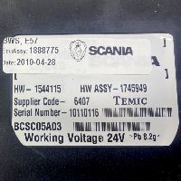 2307755 BWS-Steuergerät SCANIA 2152139 2166970 1743367 1785012 1886644 1888775 1943455 2056132 P,G,R,T-series (2004-2017) TEMIC