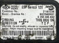 21167238 Sensor, ESP VOLVO B6, B7, B9, B10, B12 bus (1978-2011) KNORR-BREMSE
