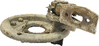 77700923 Soporte de freno de tambor, eje delantero derecho GENERIC GENERIC (01.51-) ISUZU BISON